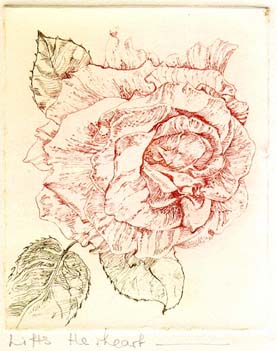 Rose - Etching by Min James